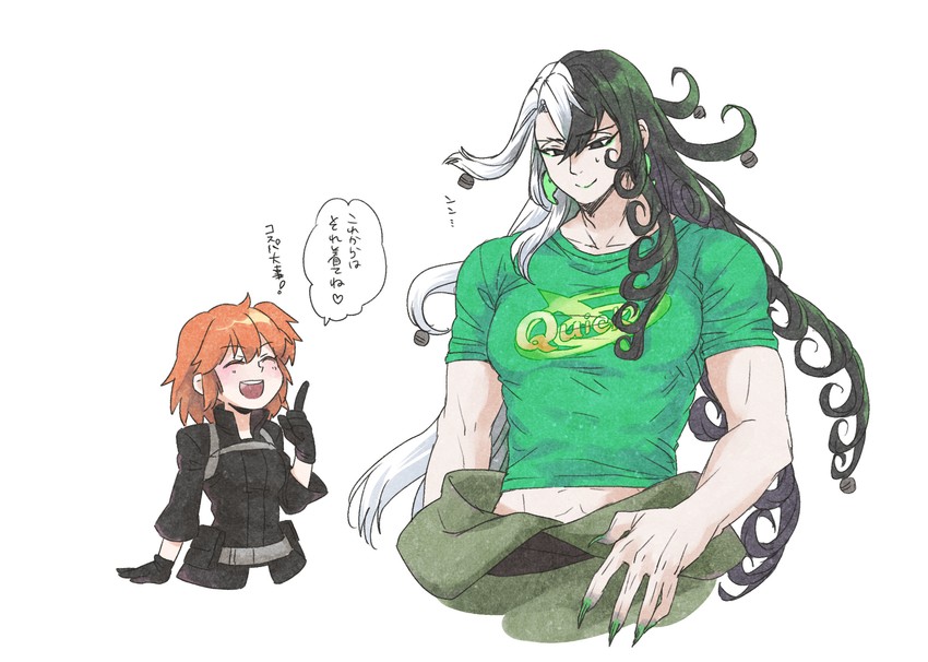 fujimaru ritsuka and ashiya douman (fate and 1 more) drawn by 2tigers