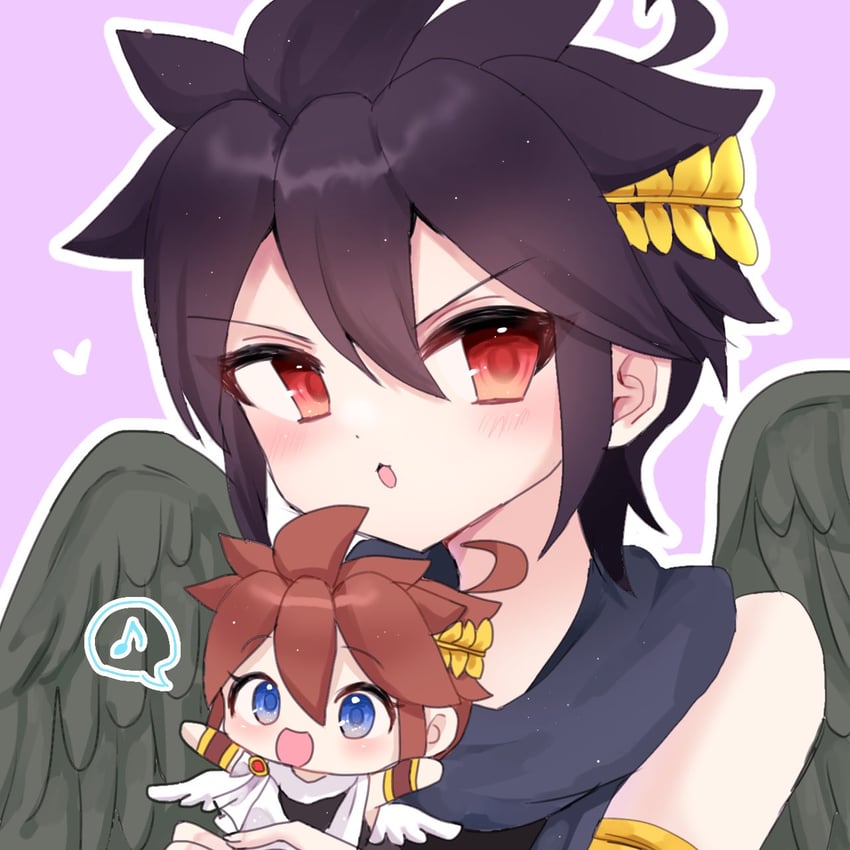 pit and dark pit (super smash bros. and 2 more) drawn by saku_utvtu