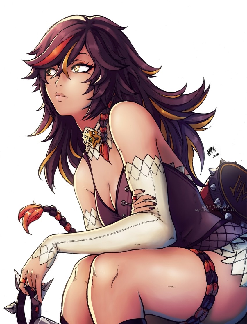 xinyan (genshin impact) drawn by shinbross