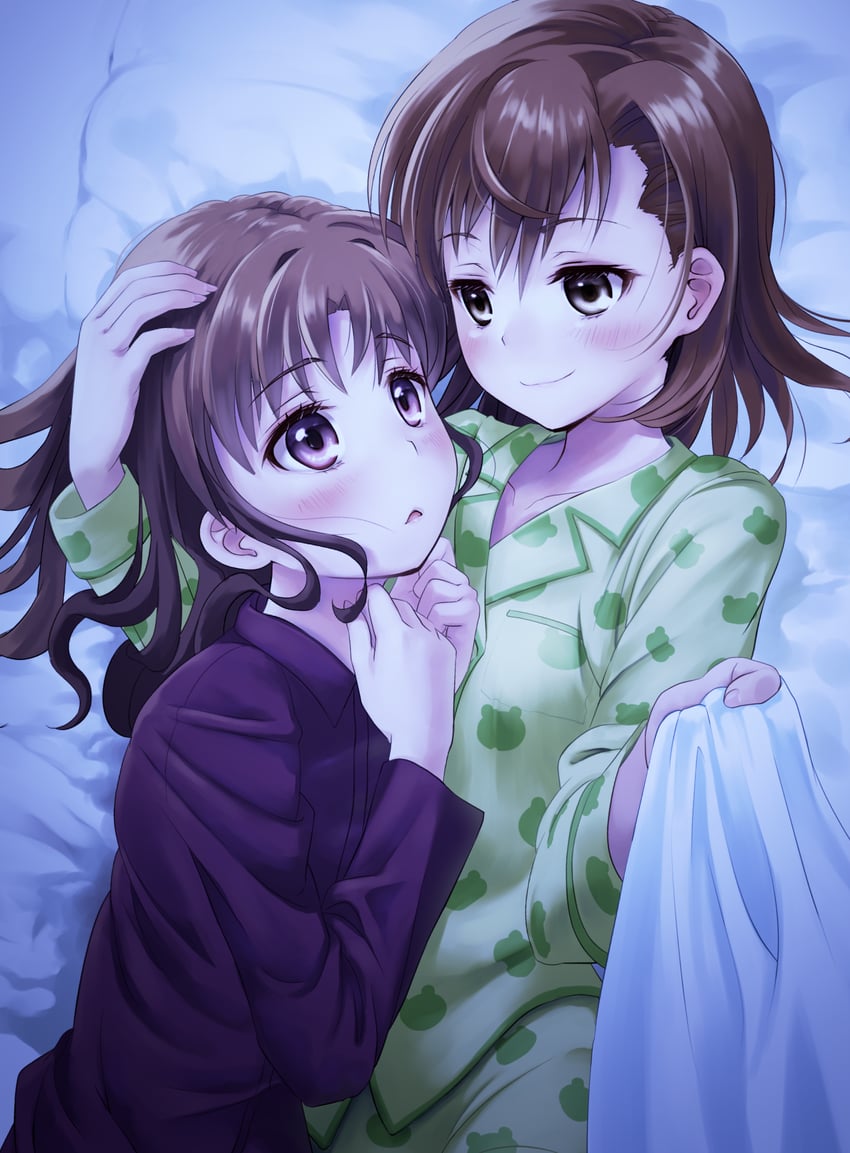 misaka mikoto, shirai kuroko, and gekota (toaru majutsu no index) drawn by yonabe