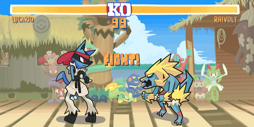 lucario, kirlia, ryu, magikarp, oddish, and 13 more (pokemon and 2 more) drawn by gashi-gashi