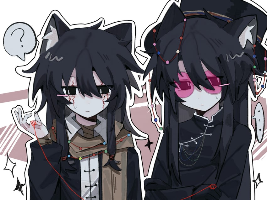 ziche fuzhao and huai yunqing (touqi guaitan) drawn by waffentt
