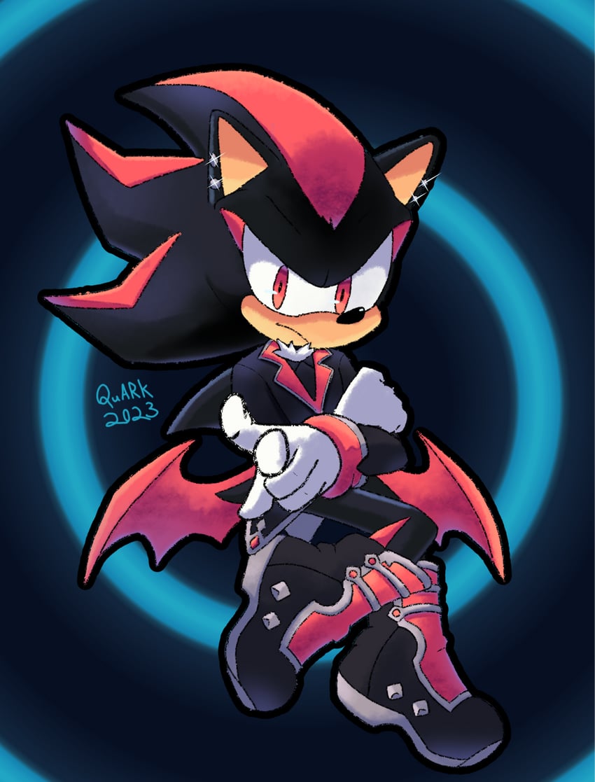 shadow the hedgehog (sonic and 1 more) drawn by quark196