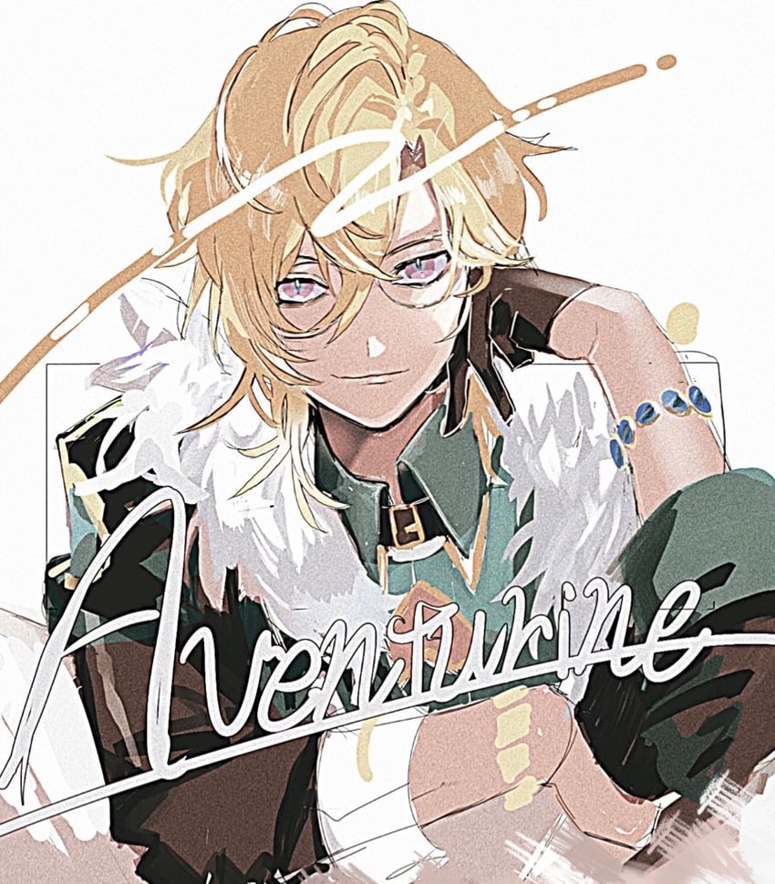 aventurine (honkai and 1 more) drawn by danam_2