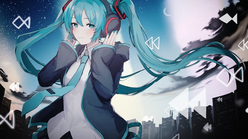 hatsune miku (vocaloid and 1 more) drawn by shiratakiseaice
