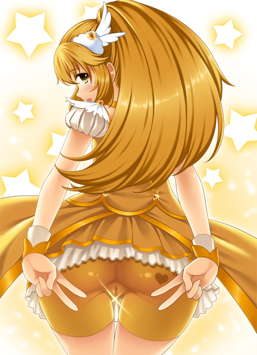 kise yayoi and cure peace (precure and 1 more) drawn by ren_san