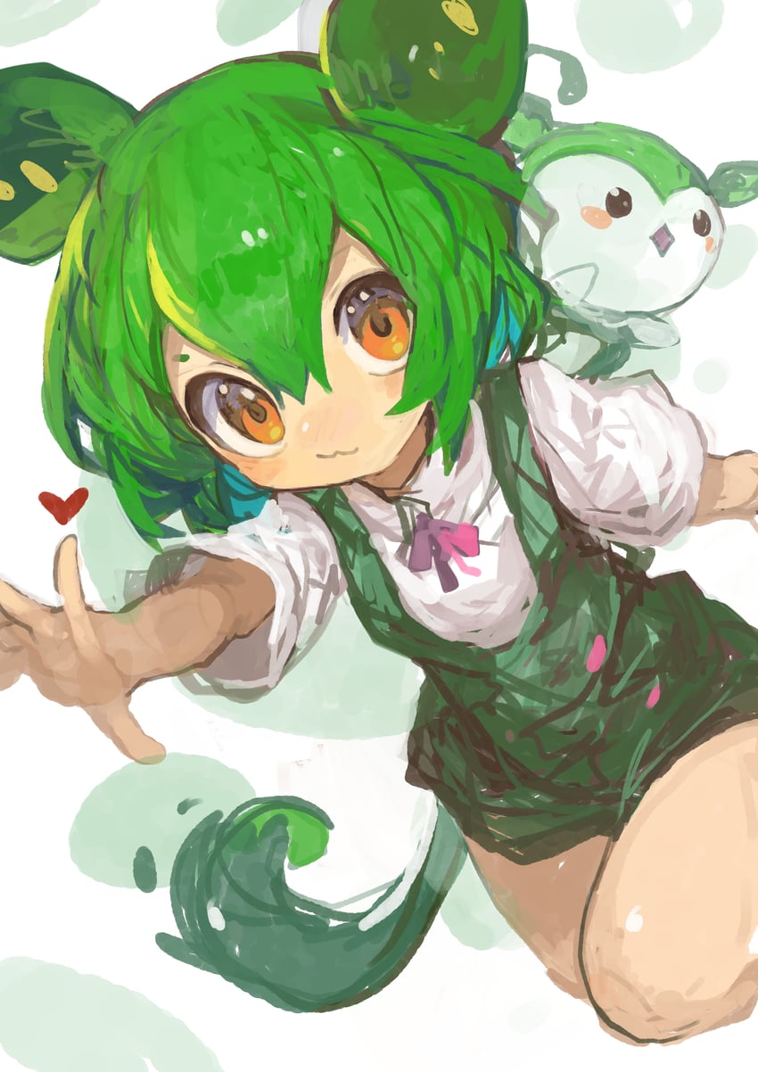 zundamon (voiceroid and 2 more) drawn by kaamin_(mariarose753)