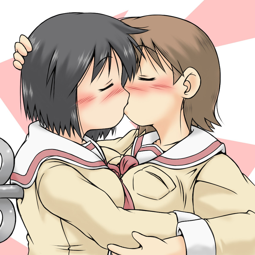 shinonome nano and aioi yuuko (nichijou) drawn by gaketsu