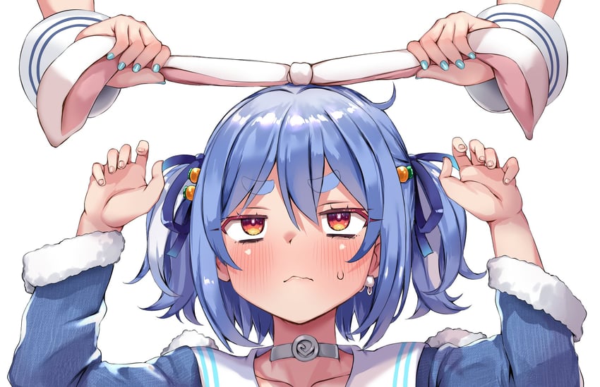 usada pekora and minato aqua (hololive) drawn by atahuta