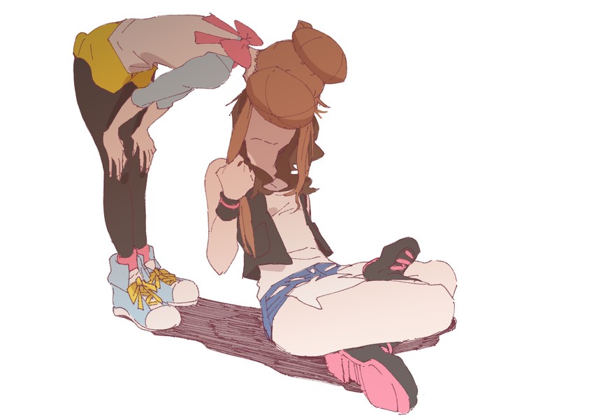 rosa and hilda (pokemon and 2 more) drawn by ankea_(a-ramo-do)