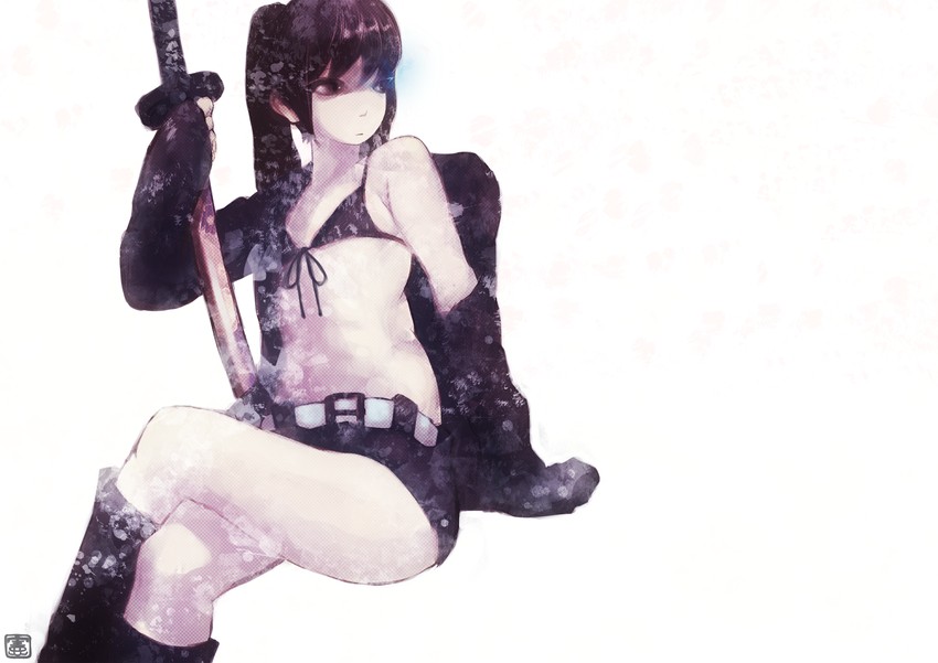 black rock shooter (black rock shooter) drawn by sugimoto_(k-en-suke)