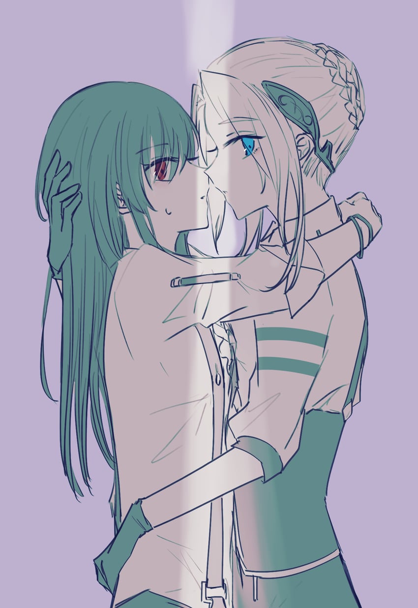 yanagi mion and hanamura shiki (heaven burns red) drawn by hiramatu_31