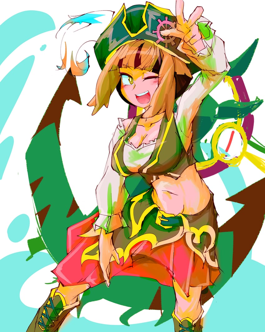 gardenia (pokemon and 1 more) drawn by sunagimo_(umeshu_ume)