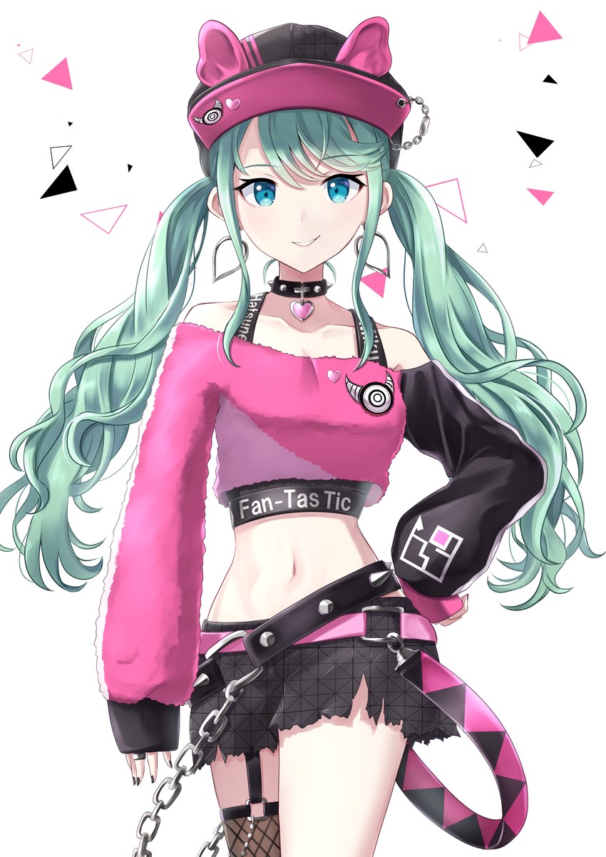 hatsune miku and vivid bad squad miku (vocaloid and 1 more) drawn by itogari