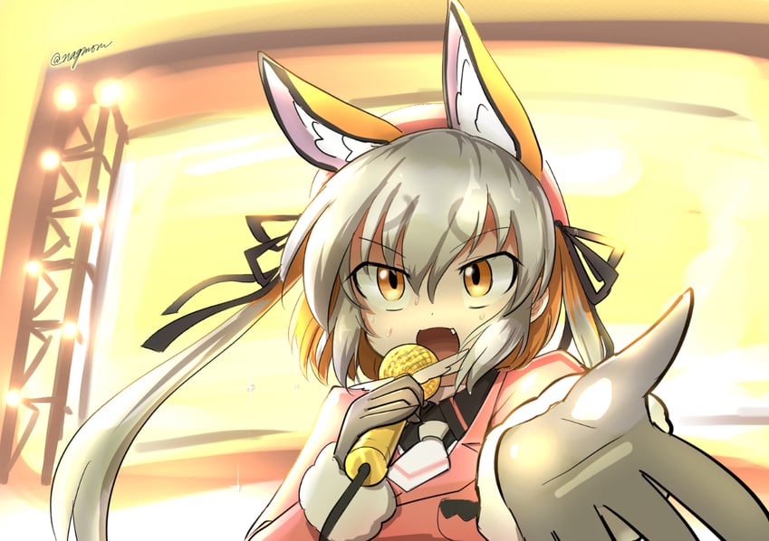 island fox (kemono friends and 1 more) drawn by taurine_8000mg