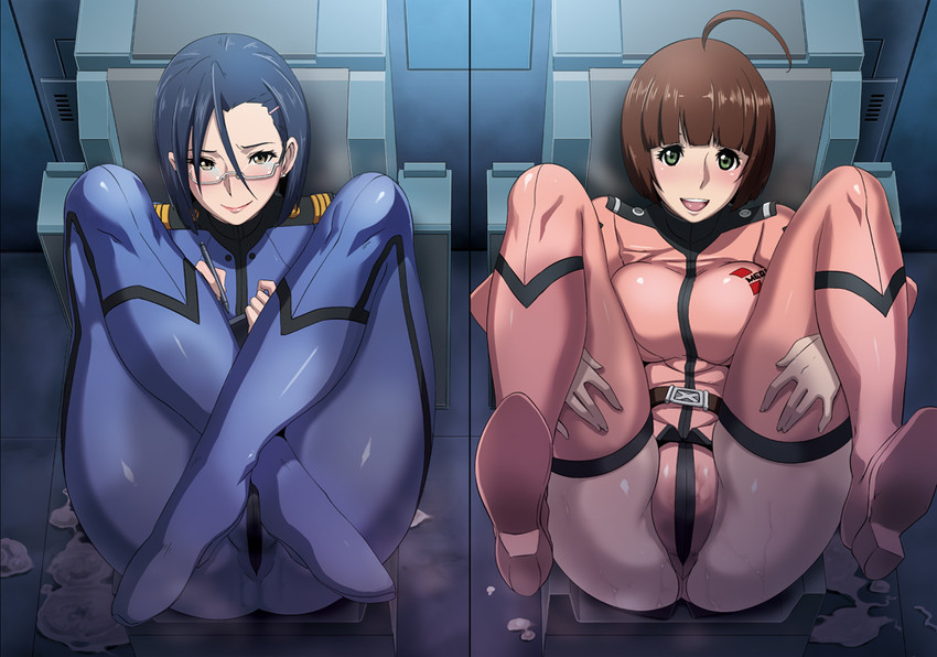 niimi kaoru and harada makoto (uchuu senkan yamato and 1 more) drawn by butcha-u