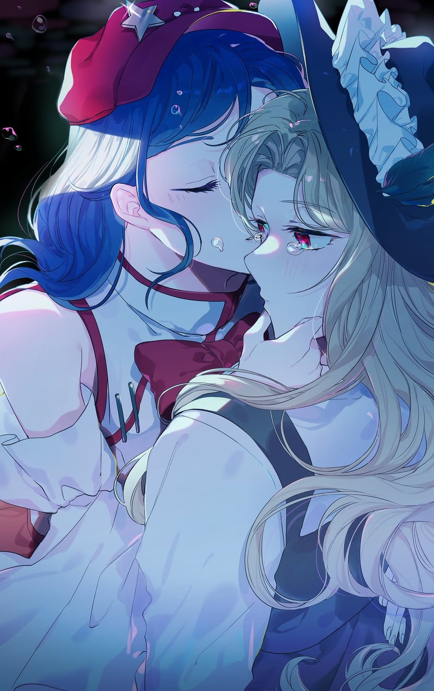 jacket girl and label girl (touhou and 1 more) drawn by laspberry.