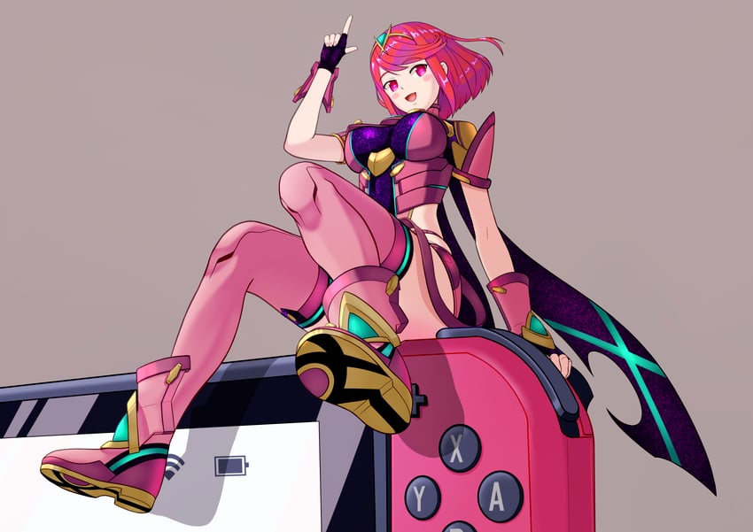 pyra (xenoblade chronicles and 1 more) drawn by haruhahinso