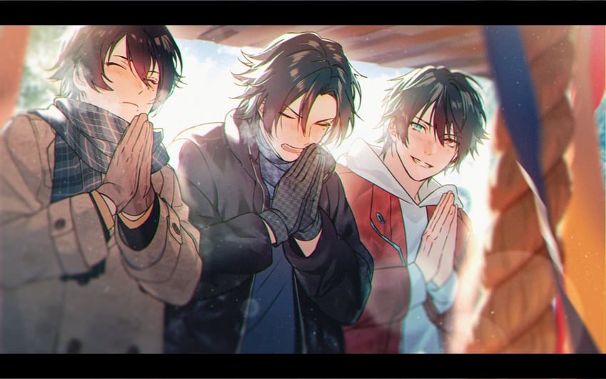 yamada ichiro, yamada saburo, and yamada jiro (hypnosis mic) drawn by minami_kazuki_(hanbee)