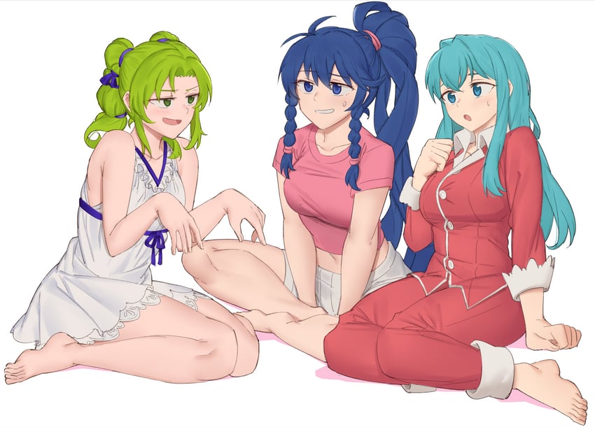 eirika, tana, and l'arachel (fire emblem and 1 more) drawn by ebinku
