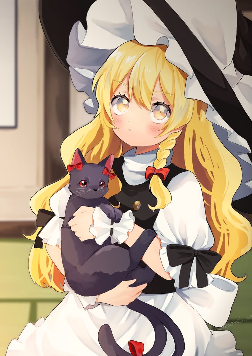 kirisame marisa and kaenbyou rin (touhou) drawn by uchisaki_himari