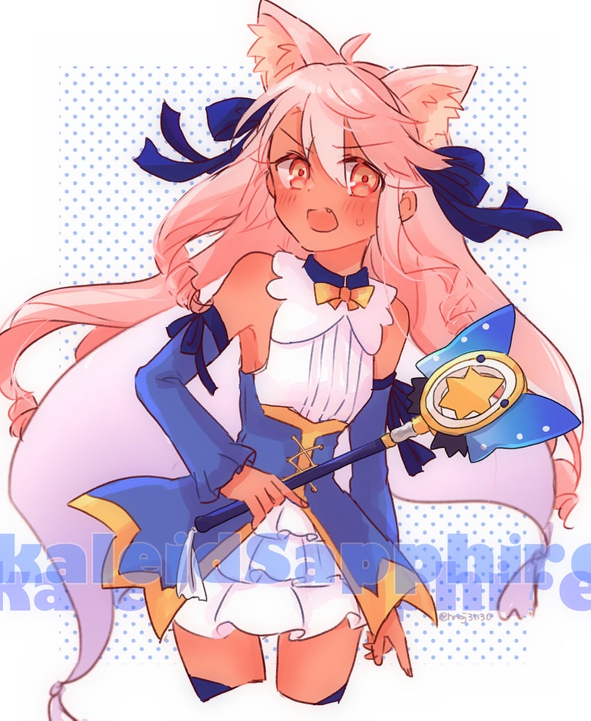 chloe von einzbern, magical sapphire, luviagelita edelfelt, and kaleido sapphire (fate and 1 more) drawn by saihara