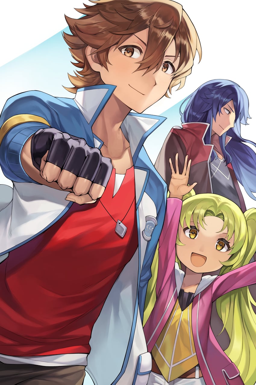 lloyd bannings, kea, and arios maclaine (eiyuu densetsu and 2 more) drawn by cancanbaobao55