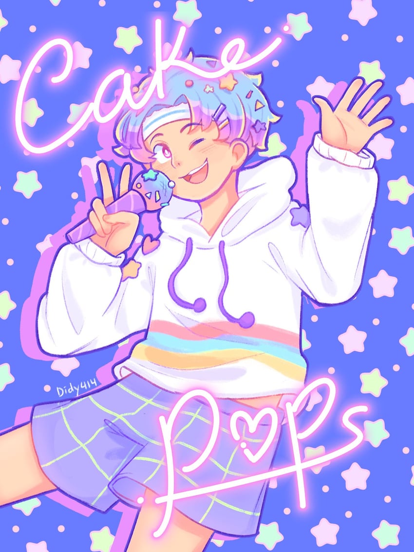popping candy cookie (cookie run and 1 more) drawn by didy414