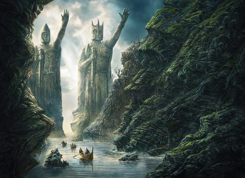 tolkien's legendarium and 1 more drawn by rafael_falconi