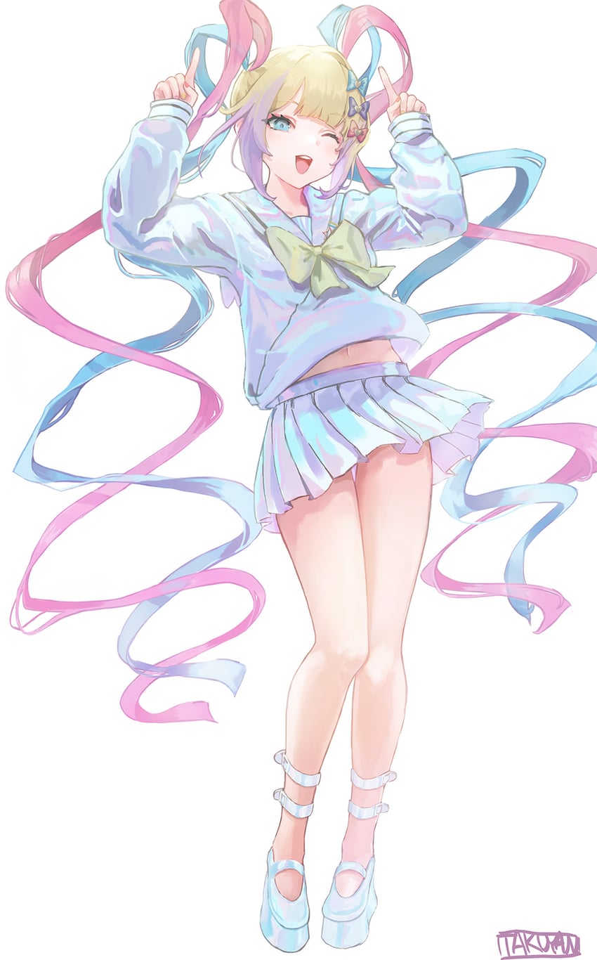 chouzetsusaikawa tenshi-chan (needy girl overdose and 1 more) drawn by takuyan
