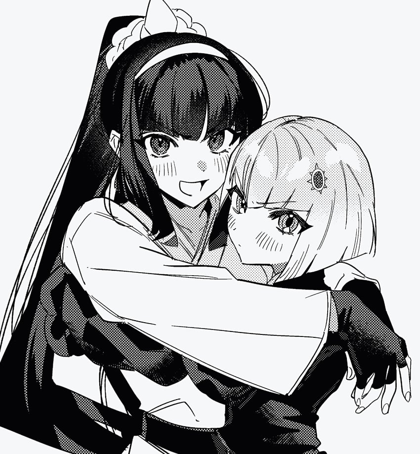 oosuzuki kurara and magadori kyoshika (the hundred line -last defense academy-) drawn by mito_(commando_seagal)