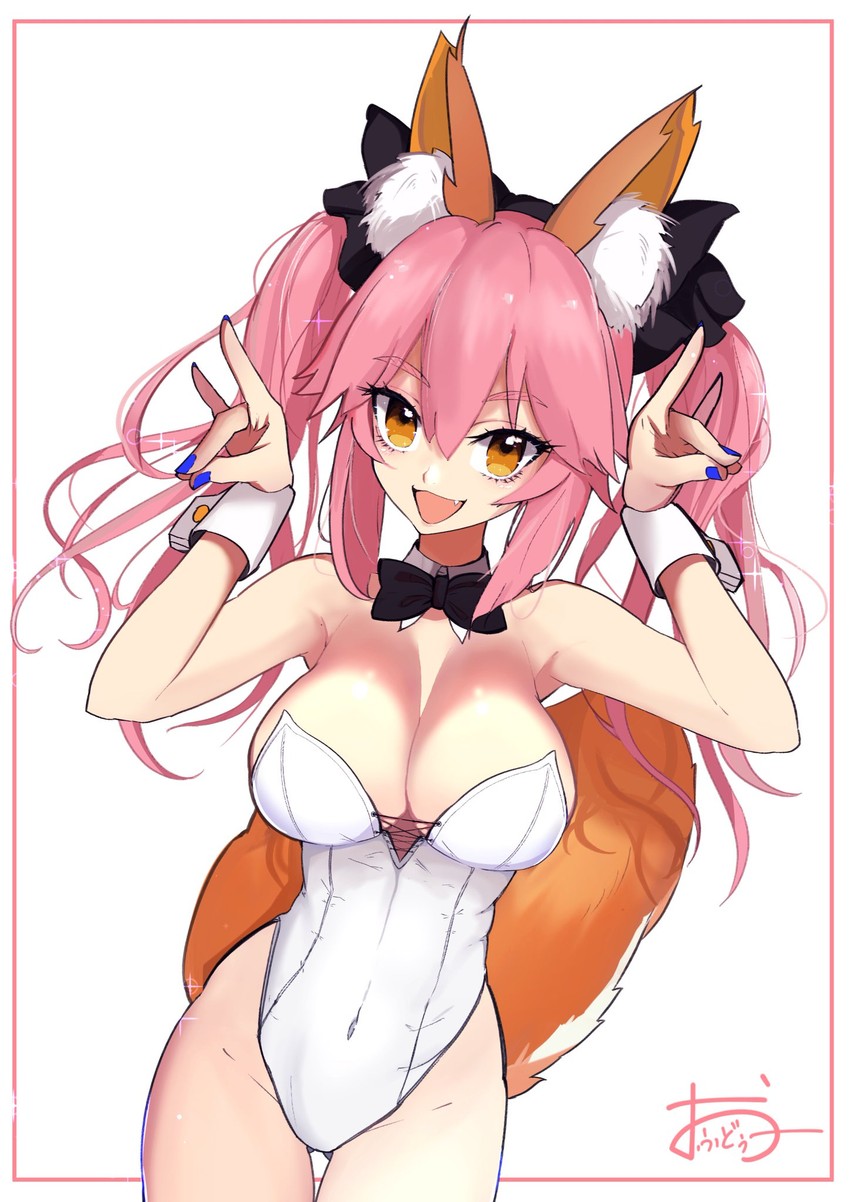 tamamo and tamamo no mae (fate and 1 more) drawn by ofudou