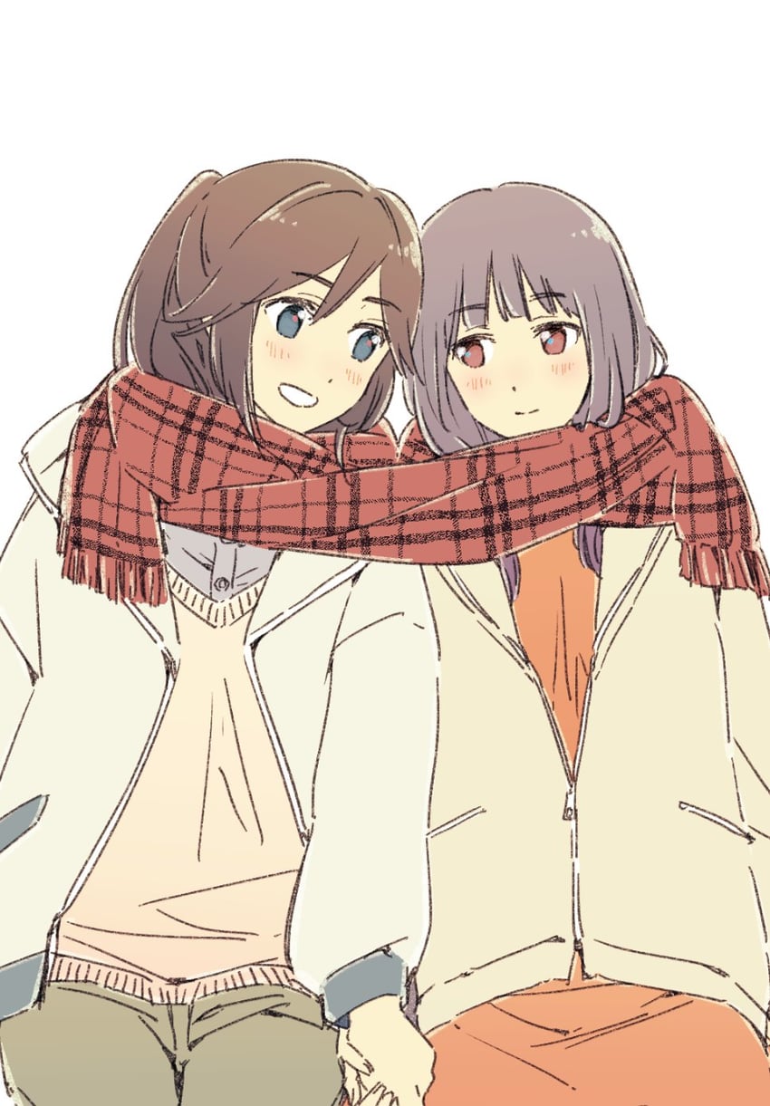 yoroizuka mizore and kasaki nozomi (hibike! euphonium and 1 more) drawn by 1kudamo1