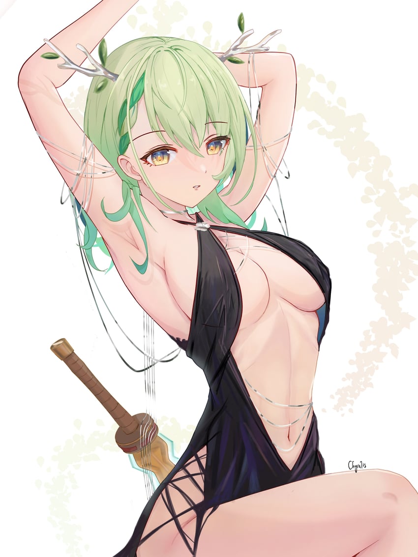 ceres fauna (hololive and 1 more) drawn by chyraliss