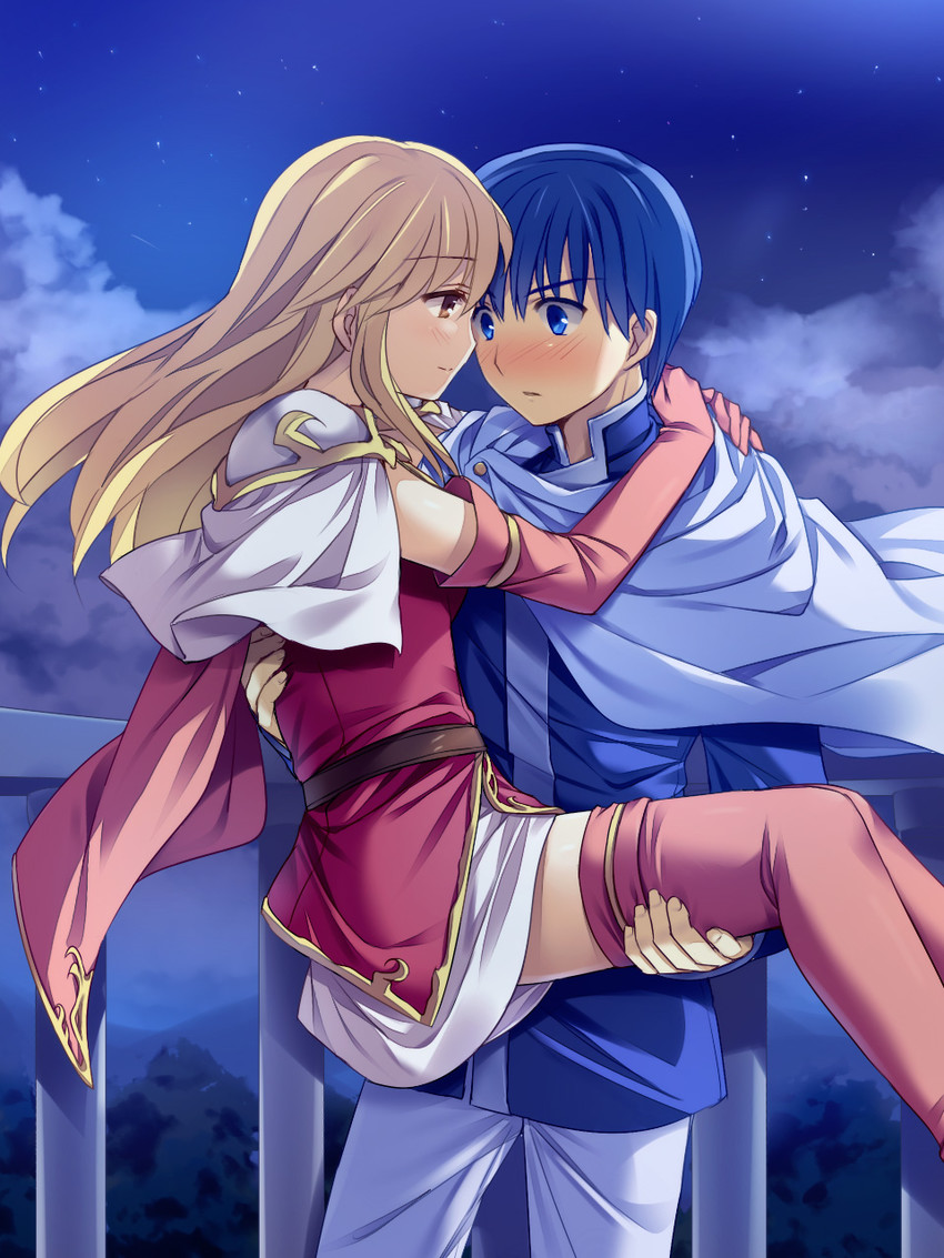 lachesis and finn (fire emblem and 1 more) drawn by higeka