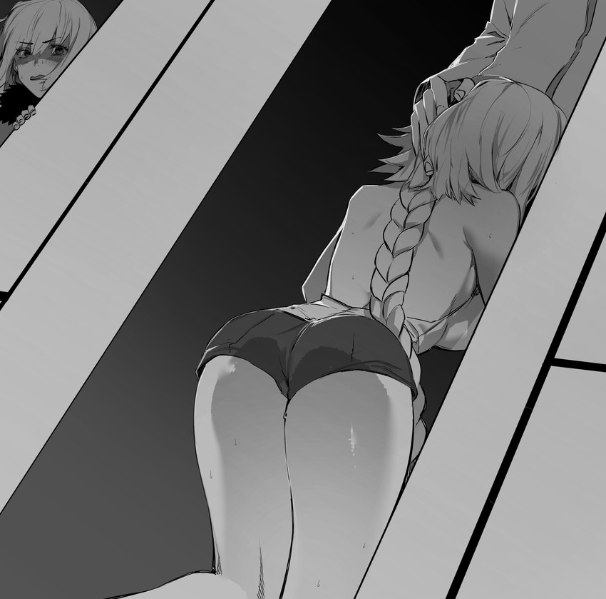 fujimaru ritsuka, jeanne d'arc alter, and jeanne d'arc (fate and 1 more) drawn by hxd