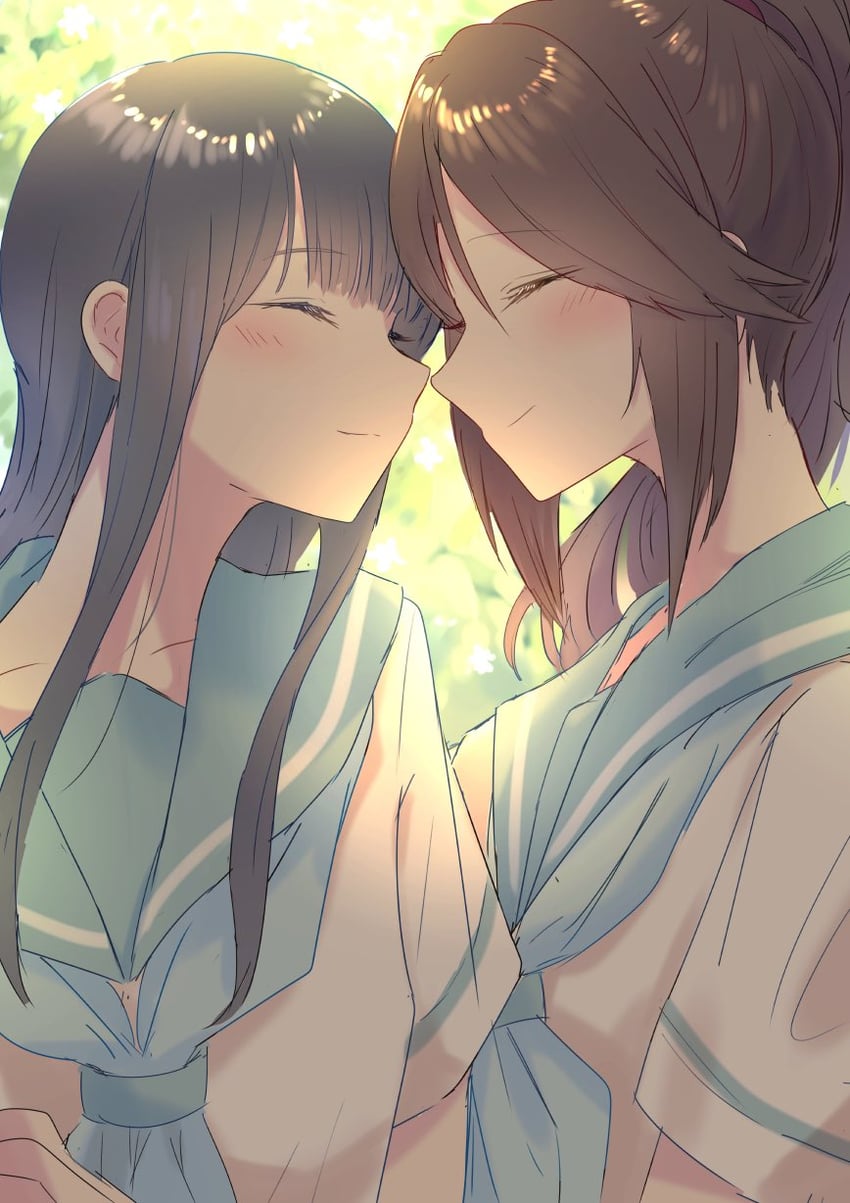 yoroizuka mizore and kasaki nozomi (hibike! euphonium and 1 more) drawn by 14sai_bishoujo_(shoutarou)