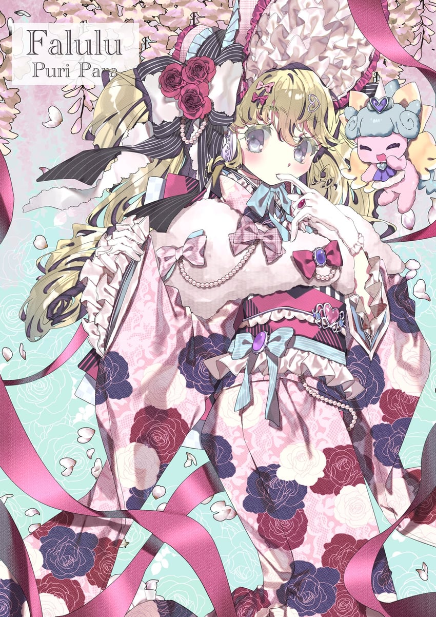 falulu and unicorn (pretty series and 1 more) drawn by obligation_gimu
