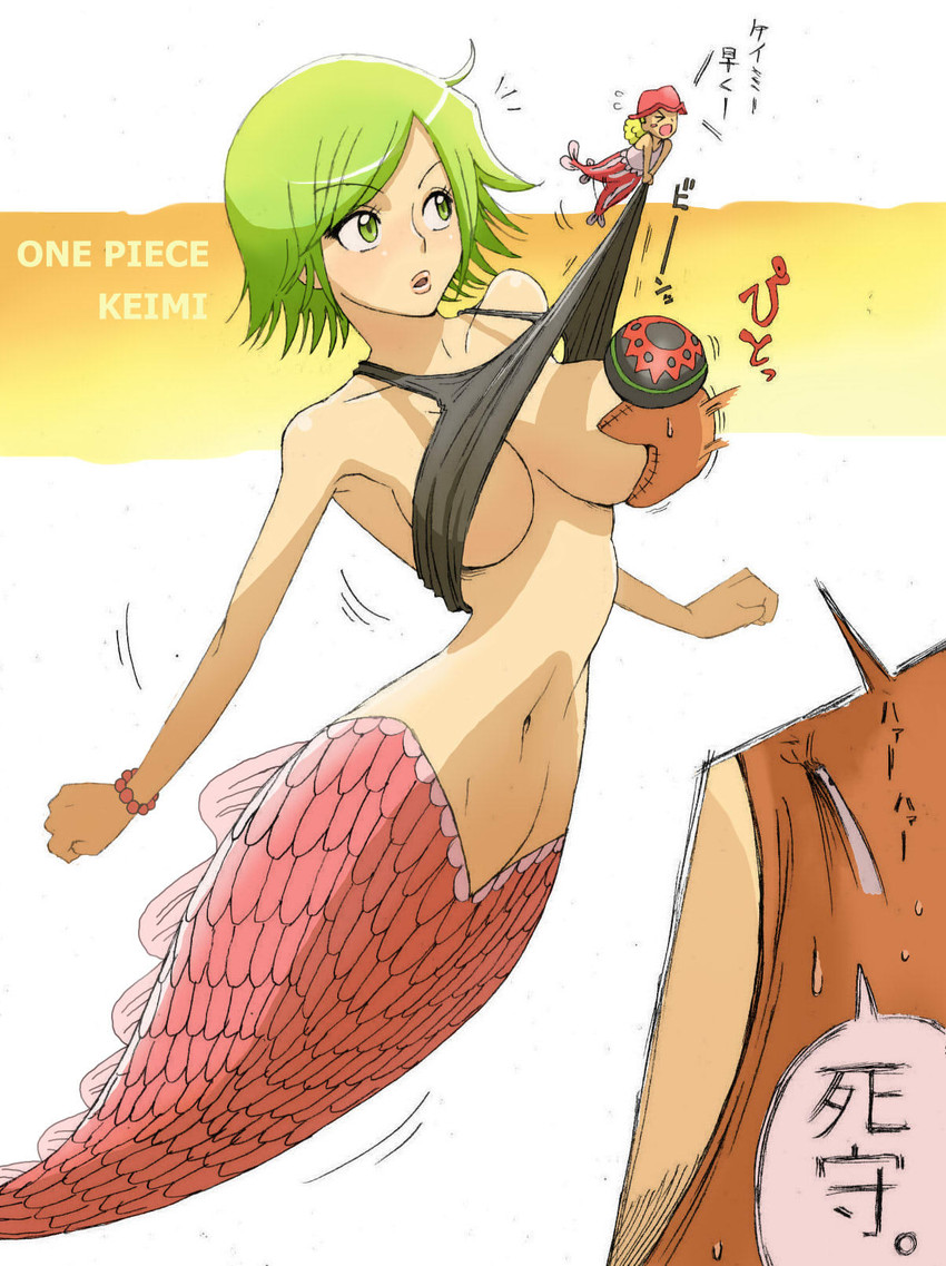 camie, pappug, and nika the mermaid (one piece) drawn by plus_step