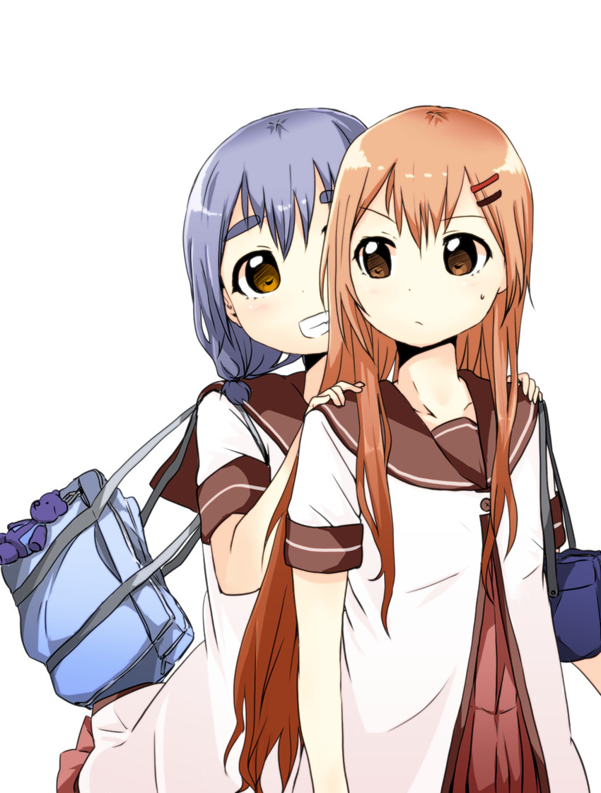 oomuro hanako and furutani kaede (yuruyuri) drawn by wakamoti
