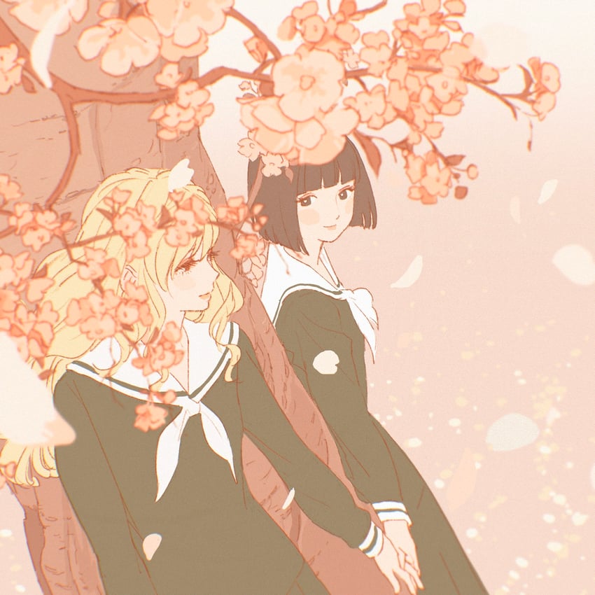 toudou shimako and nijou noriko (maria-sama ga miteru) drawn by 55bata6rou