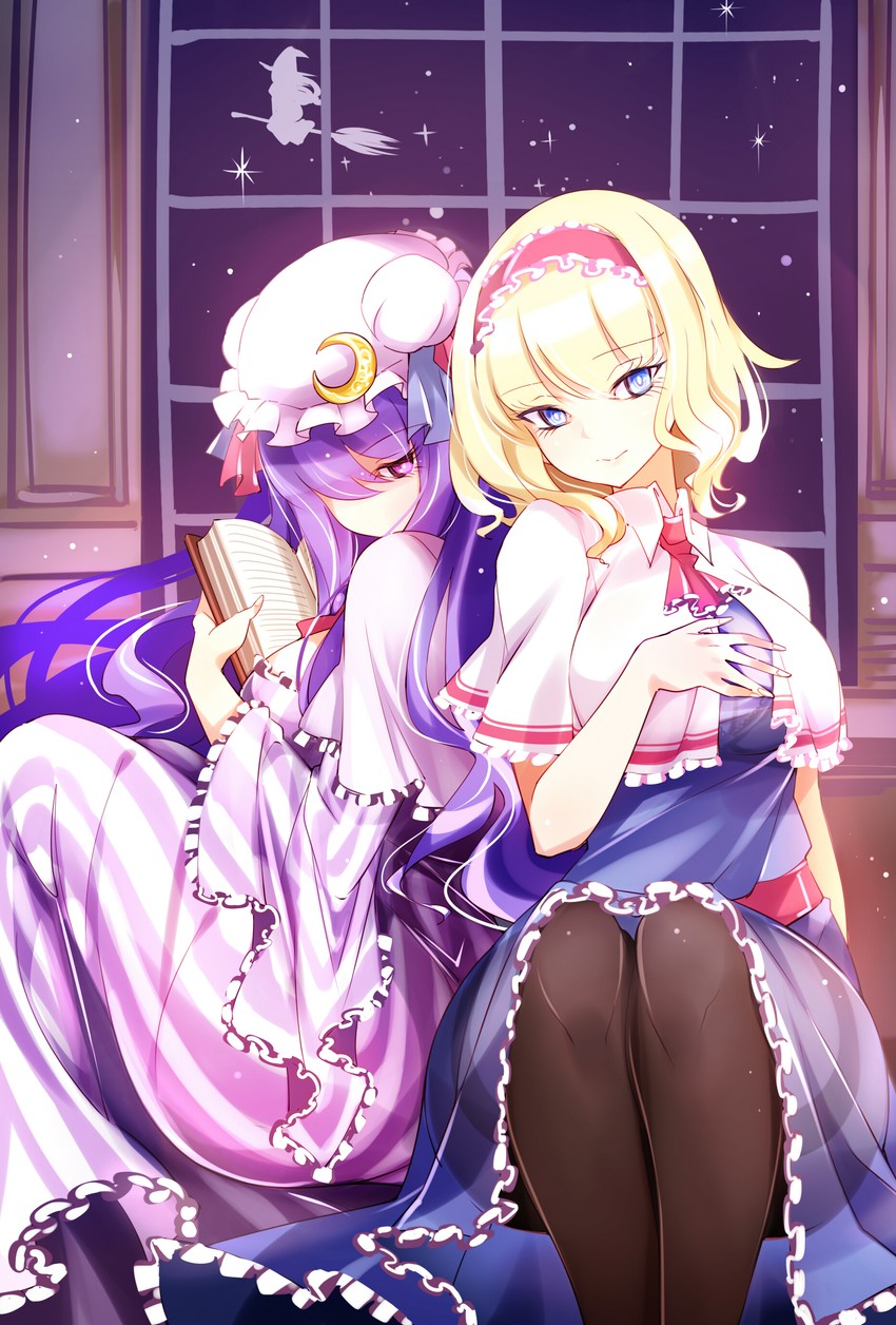 kirisame marisa, alice margatroid, and patchouli knowledge (touhou) drawn by raptor7