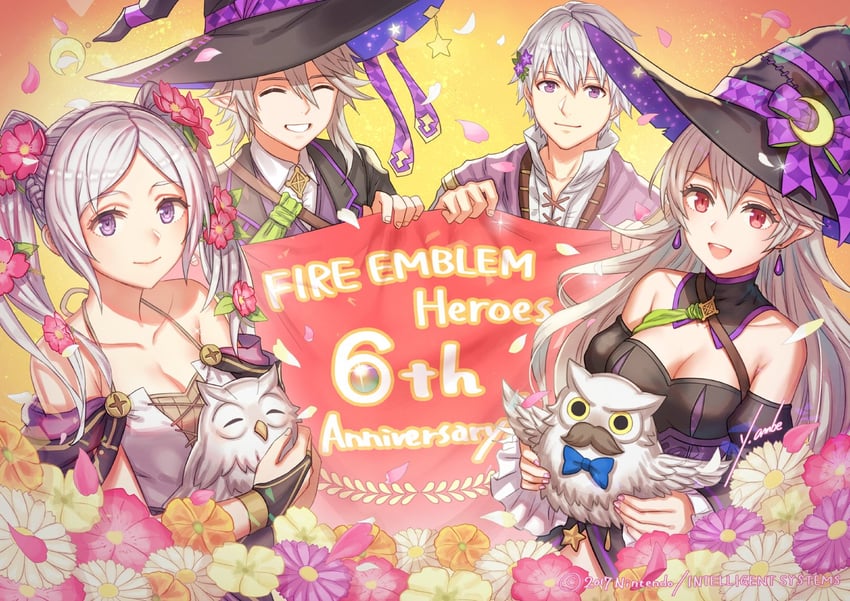 female corrin, female robin, male robin, male corrin, feh, and 1 more (fire emblem and 3 more) drawn by anbe_yoshirou