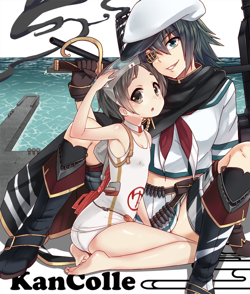 kiso, maru-yu, and kiso kai ni (kantai collection) drawn by otsuki38 and watanon_(gakushokutei)