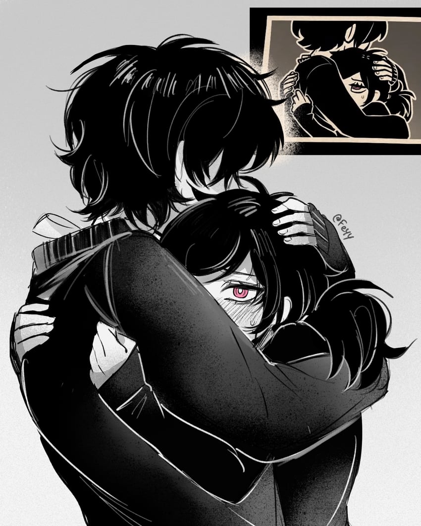 ashley graves and andrew graves (the coffin of andy and leyley) drawn by felichiii