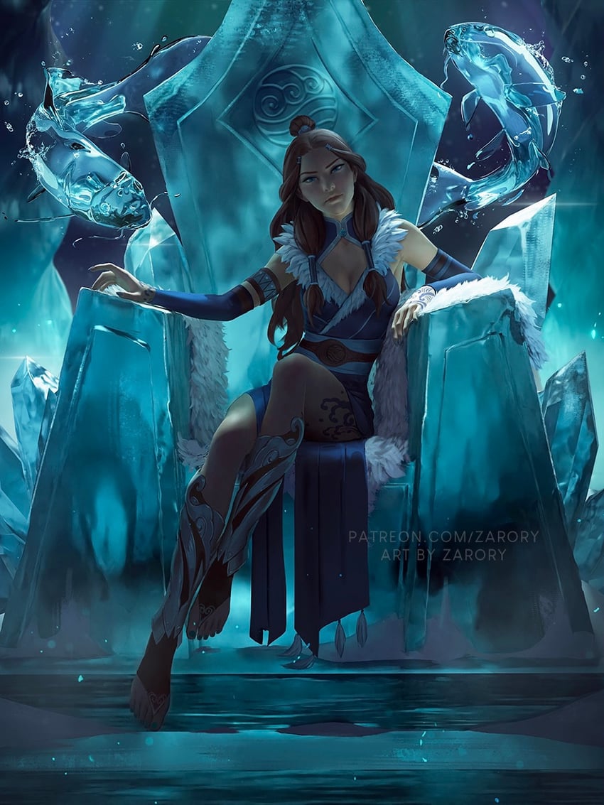 katara (avatar legends and 1 more) drawn by zarory