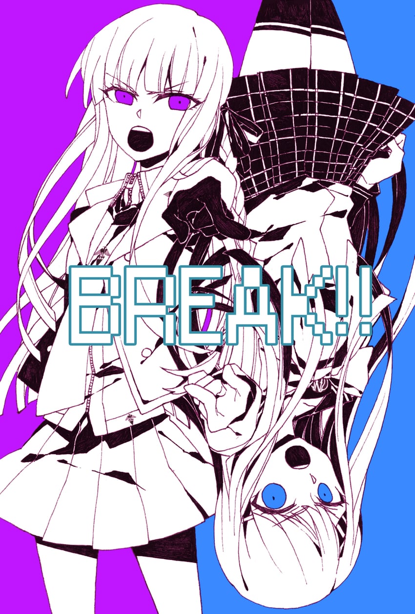kirigiri kyoko and maizono sayaka (danganronpa and 1 more) drawn by nennen_(nene19515)