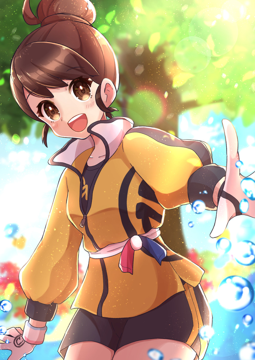 gloria (pokemon and 1 more) drawn by haru_(haruxxe)