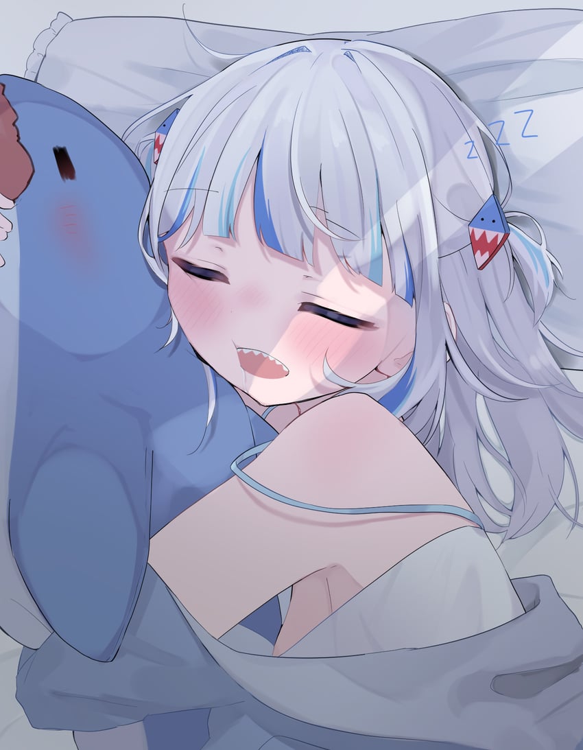 gawr gura (hololive and 1 more) drawn by uica