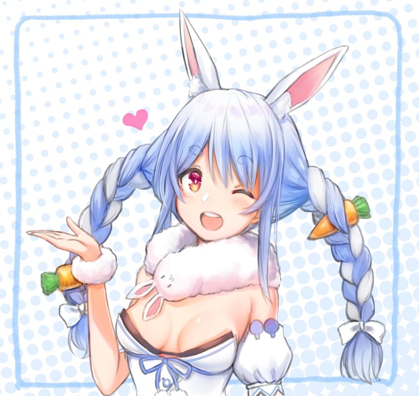 usada pekora and don-chan (hololive) drawn by kutar22